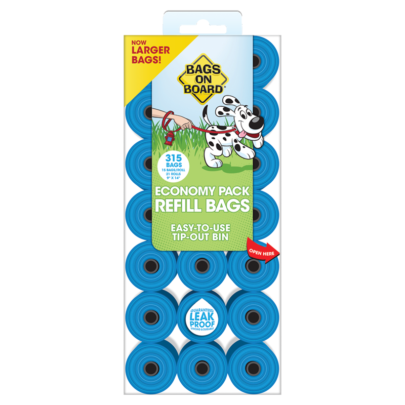 Bags on Board Bag Refill Pack, Unscented, Color Varies, 60 count, Pets To  Go
